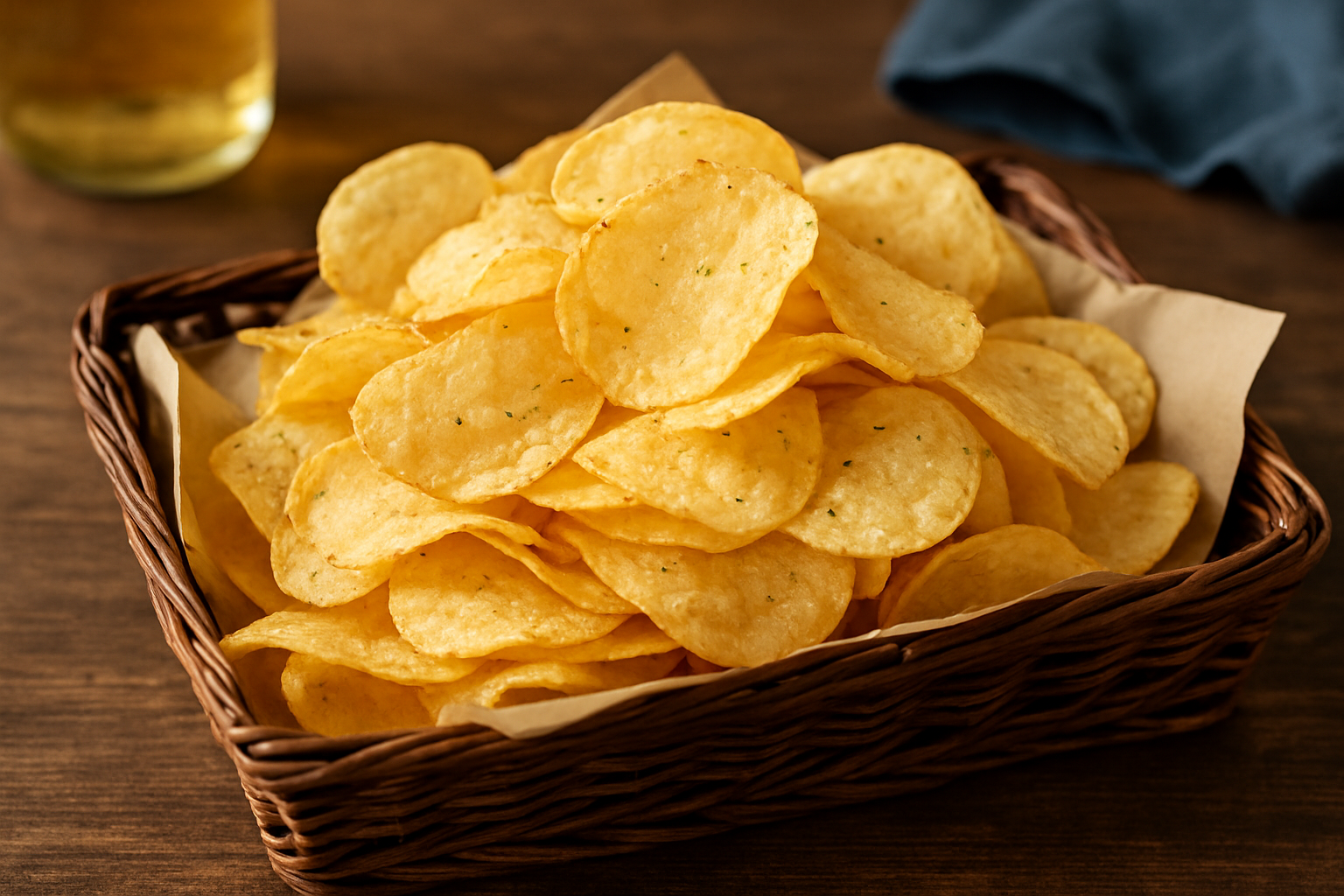 Chips and packaged snacks